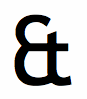 Trebuchet ampersand