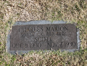 Gravestone of Charles Marion Scott