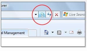 IE 8 Compatibility Button